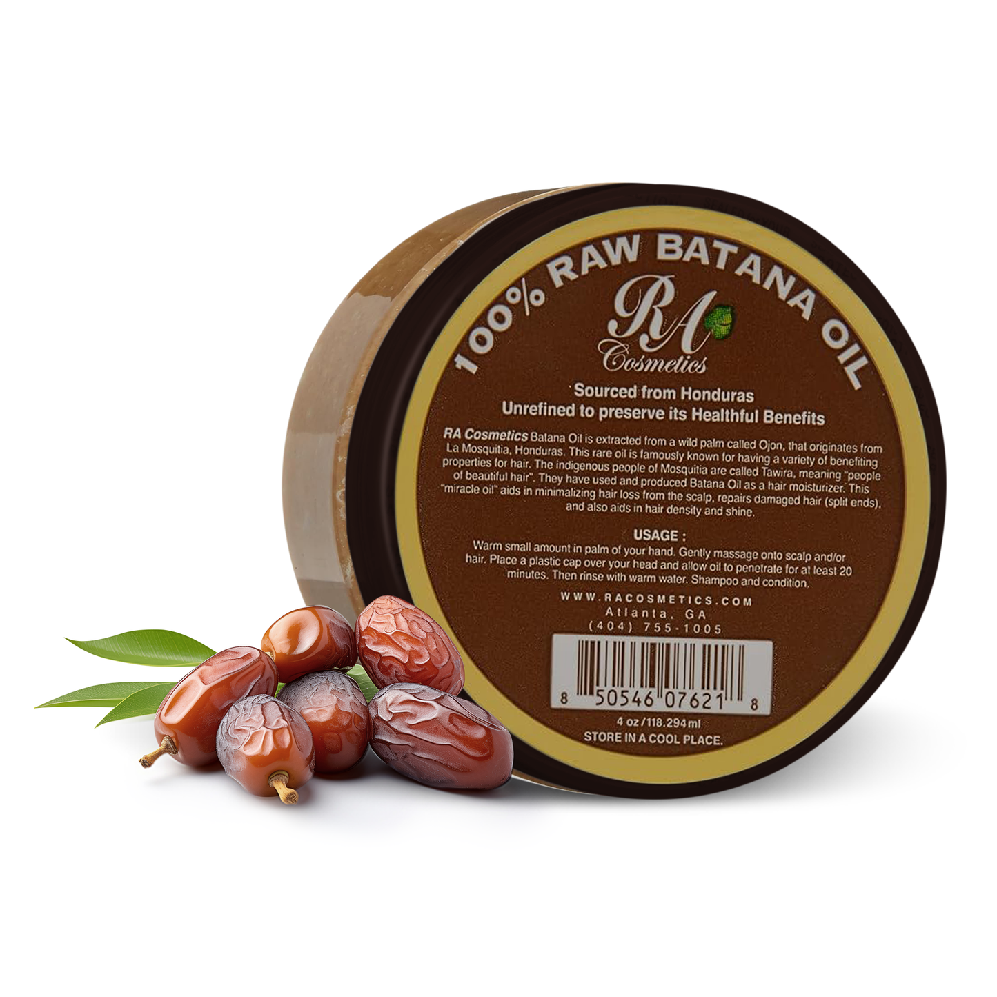 100% Raw Batana Oil, 4oz - From Honduras