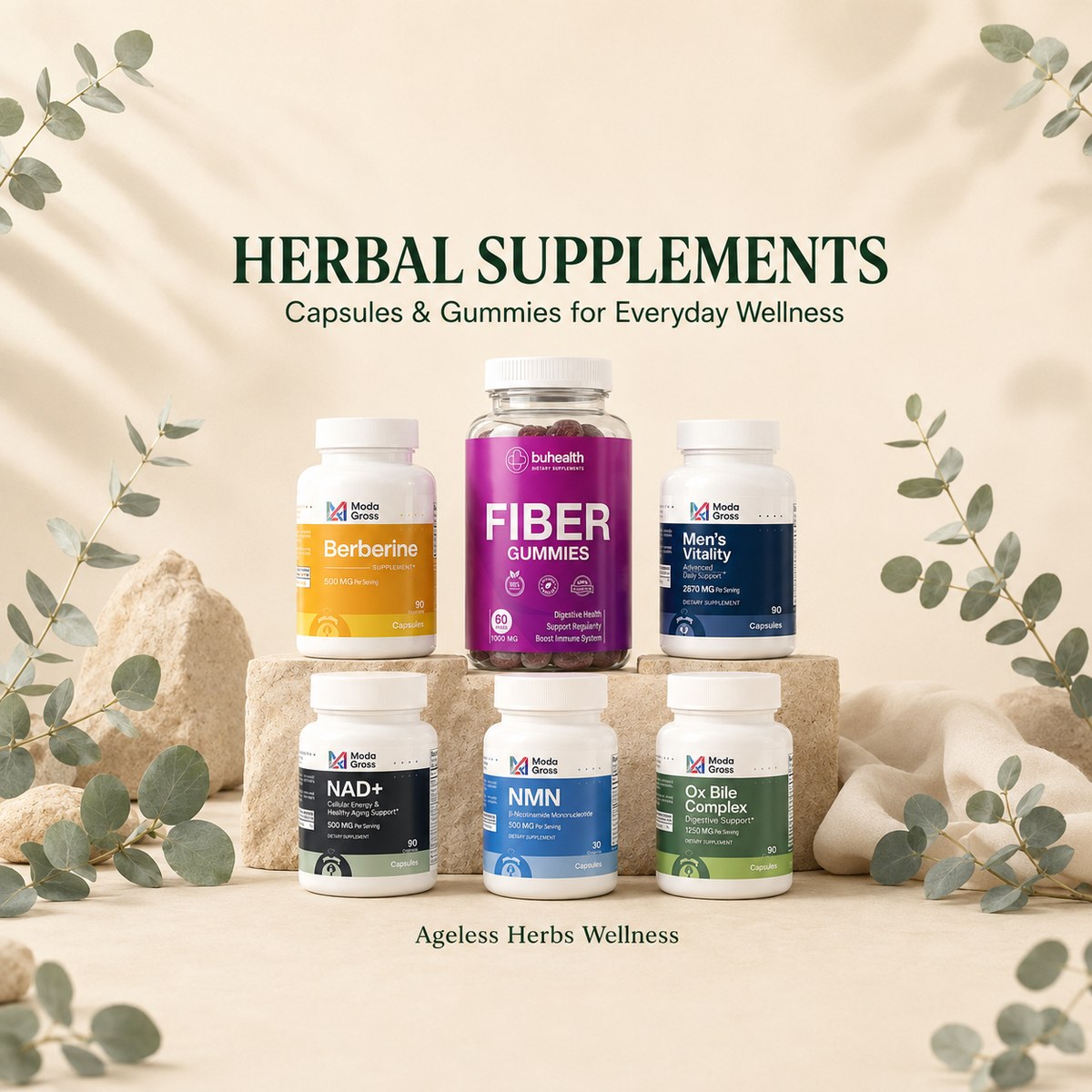 Herbal Supplements: Capsules & Gummies