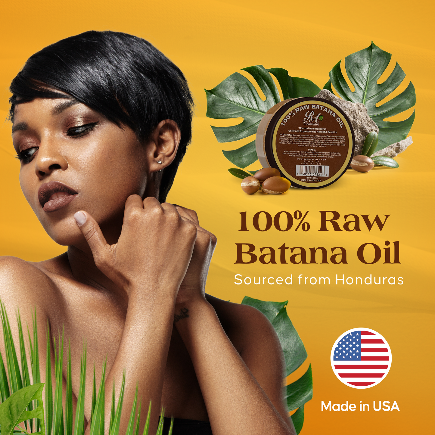 100% Raw Batana Oil, 4oz - From Honduras