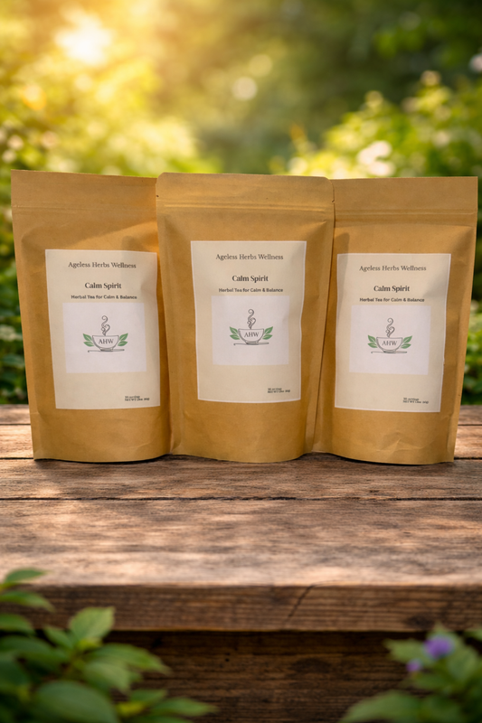 Calm Spirit Tea - Stress Relief & Relaxation Blend | Ageless Herbs Wellness