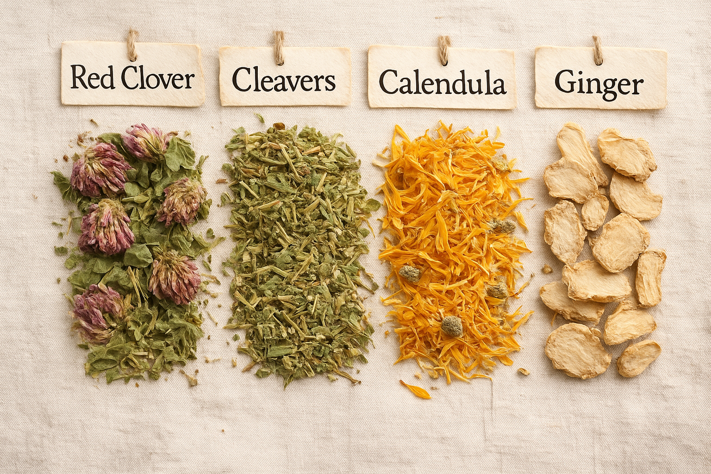 Red clover, cleavers, and calendula for lymph health
