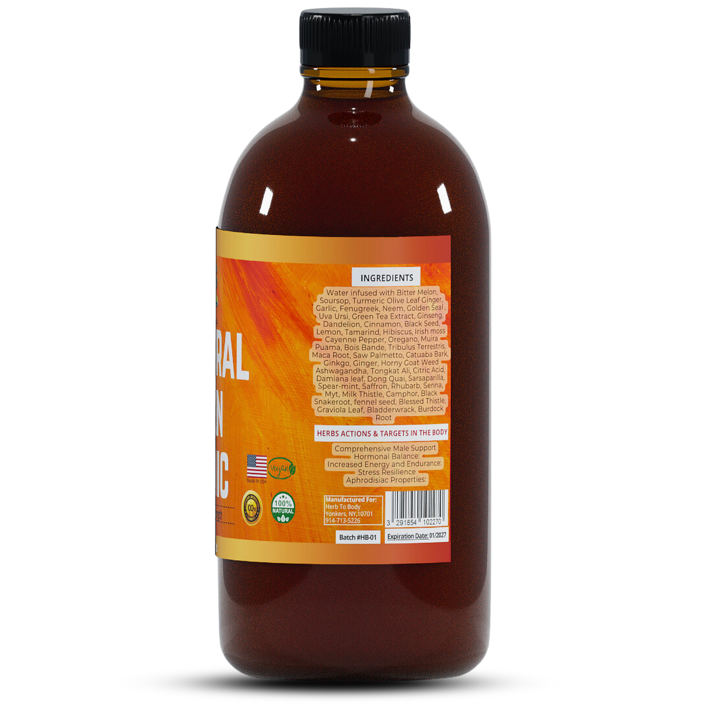 Bottle of GNC Multivitamin with label on a white background