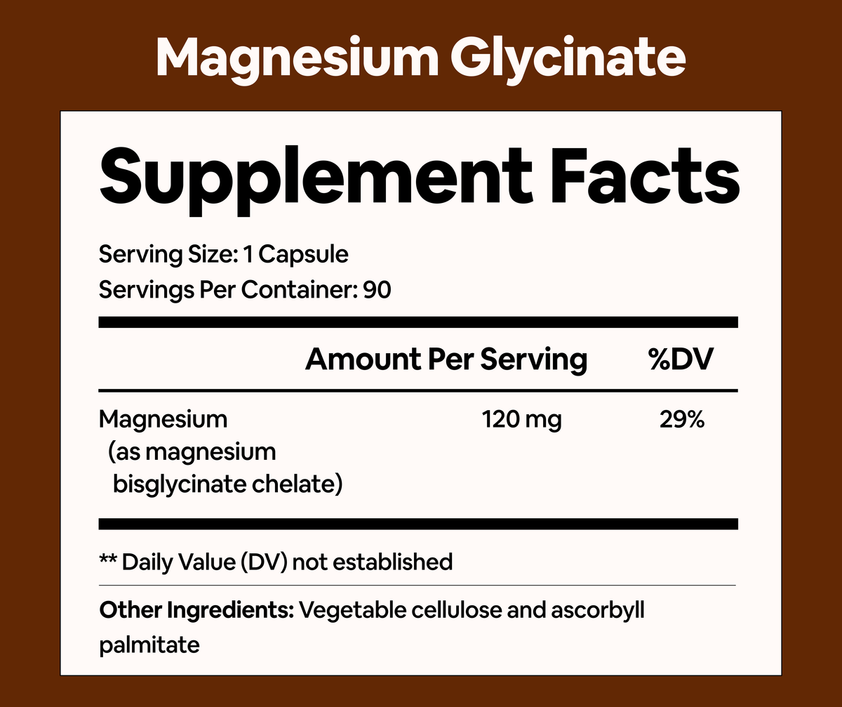 BGV Magnesium Glycinate Capsules | Sleep & Muscle Support