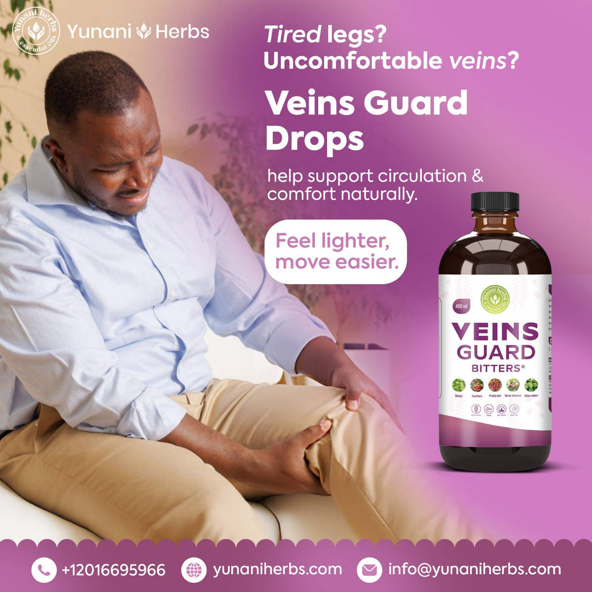 Vein Guards Bitters – Herbal Wellness Tonic 480 mL