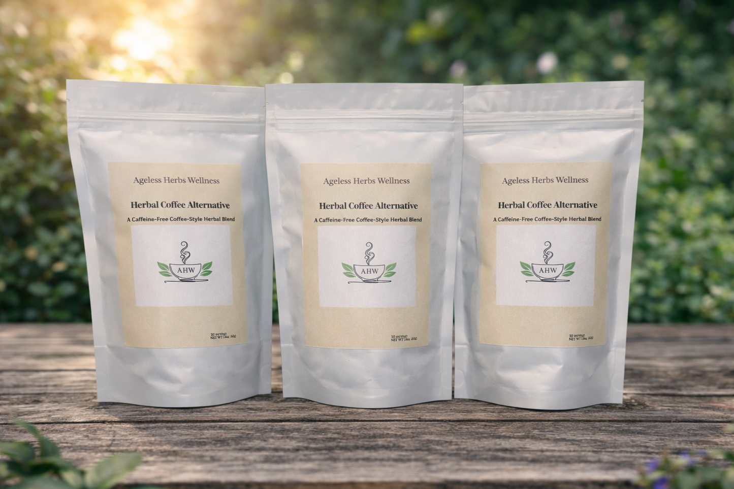 Herbal Coffee Alternative - Caffeine-Free Morning Blend | Ageless Herbs Wellness