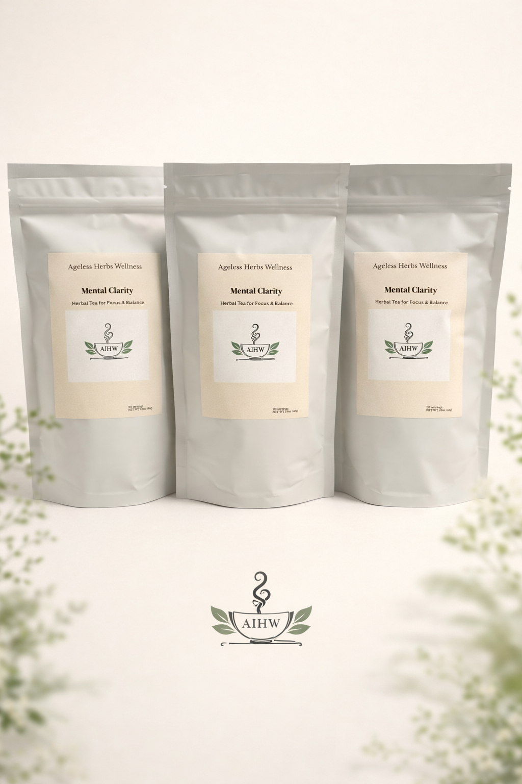 Mental Clarity Tea - Focus & Memory Support | Ageless Herbs Wellness