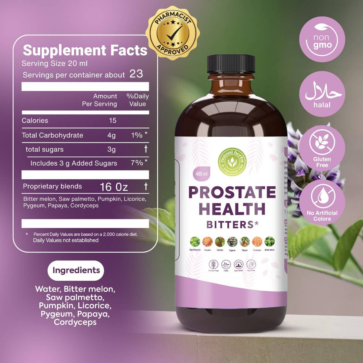 Prostate Health Bitters – Herbal Wellness Tonic