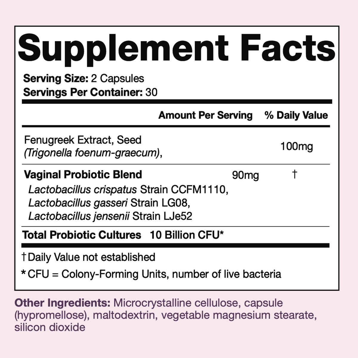 BGV Her Balance Vaginal Probiotics | Feminine pH Support