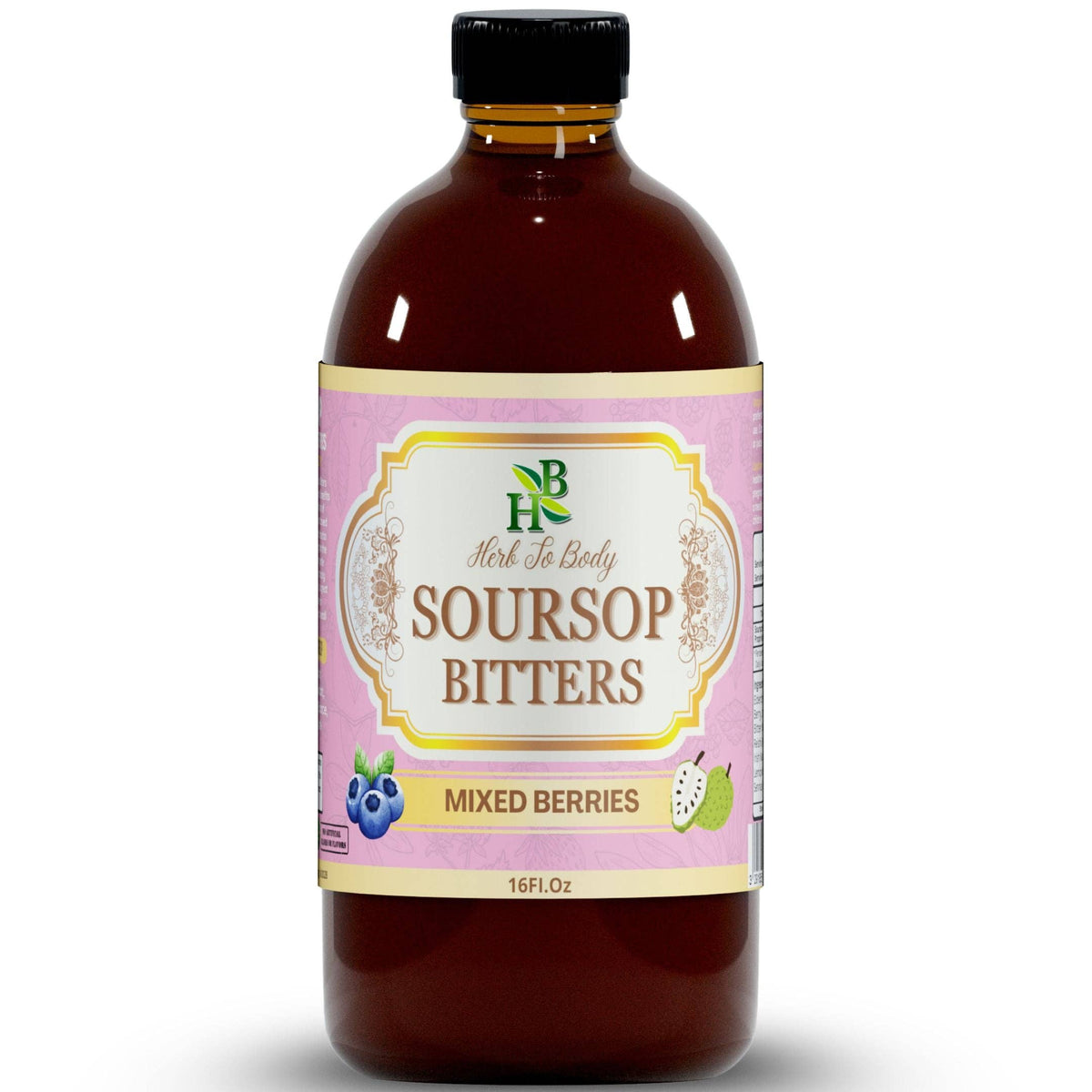 Soursop Bitters Mixed Berries Herbal Tonic – 16 oz