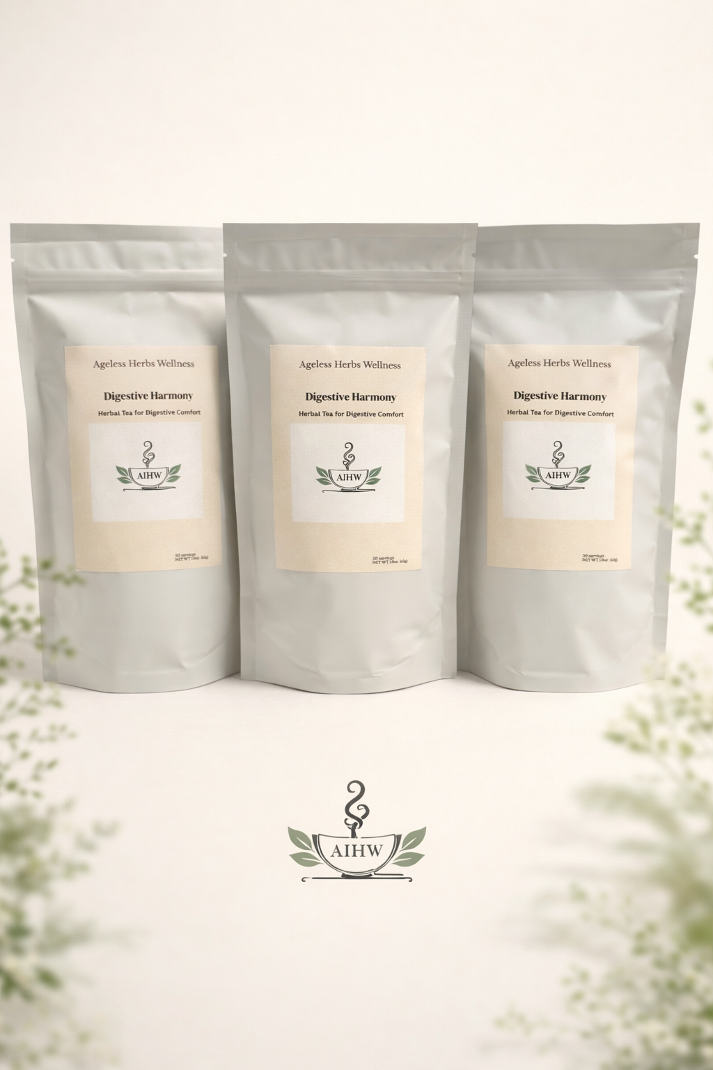 Digestive Harmony Tea - Stomach Soothing Herbal Blend | Ageless Herbs Wellness