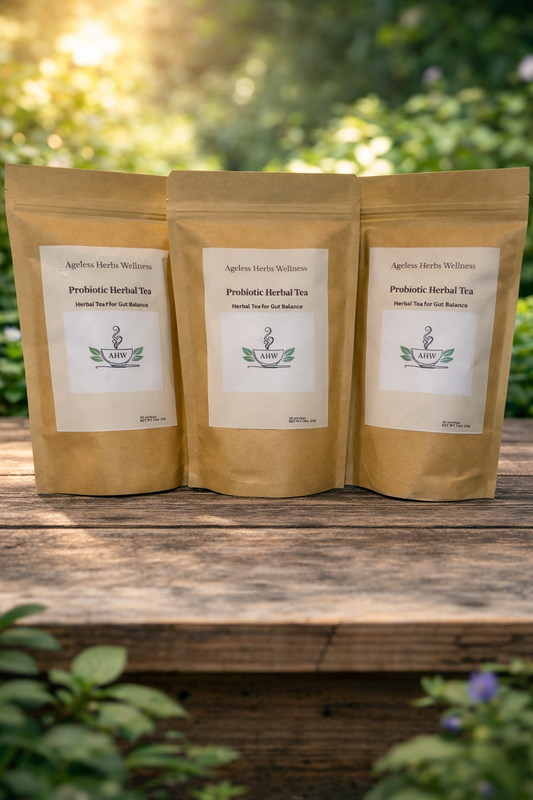 Probiotic Herbal Tea - Gut Health Support Blend Ageless Wellness