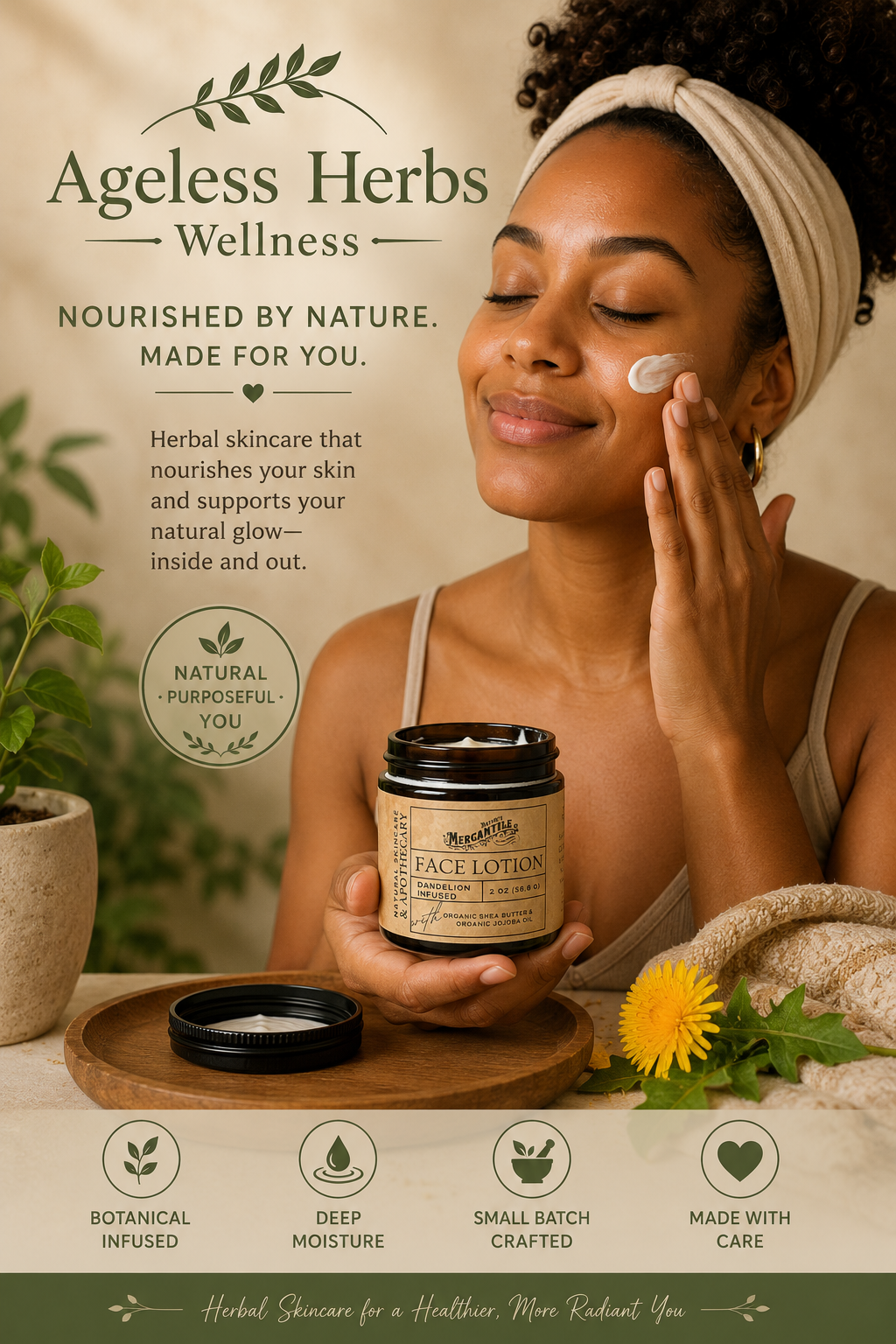 Dandelion Infused Face Lotion
