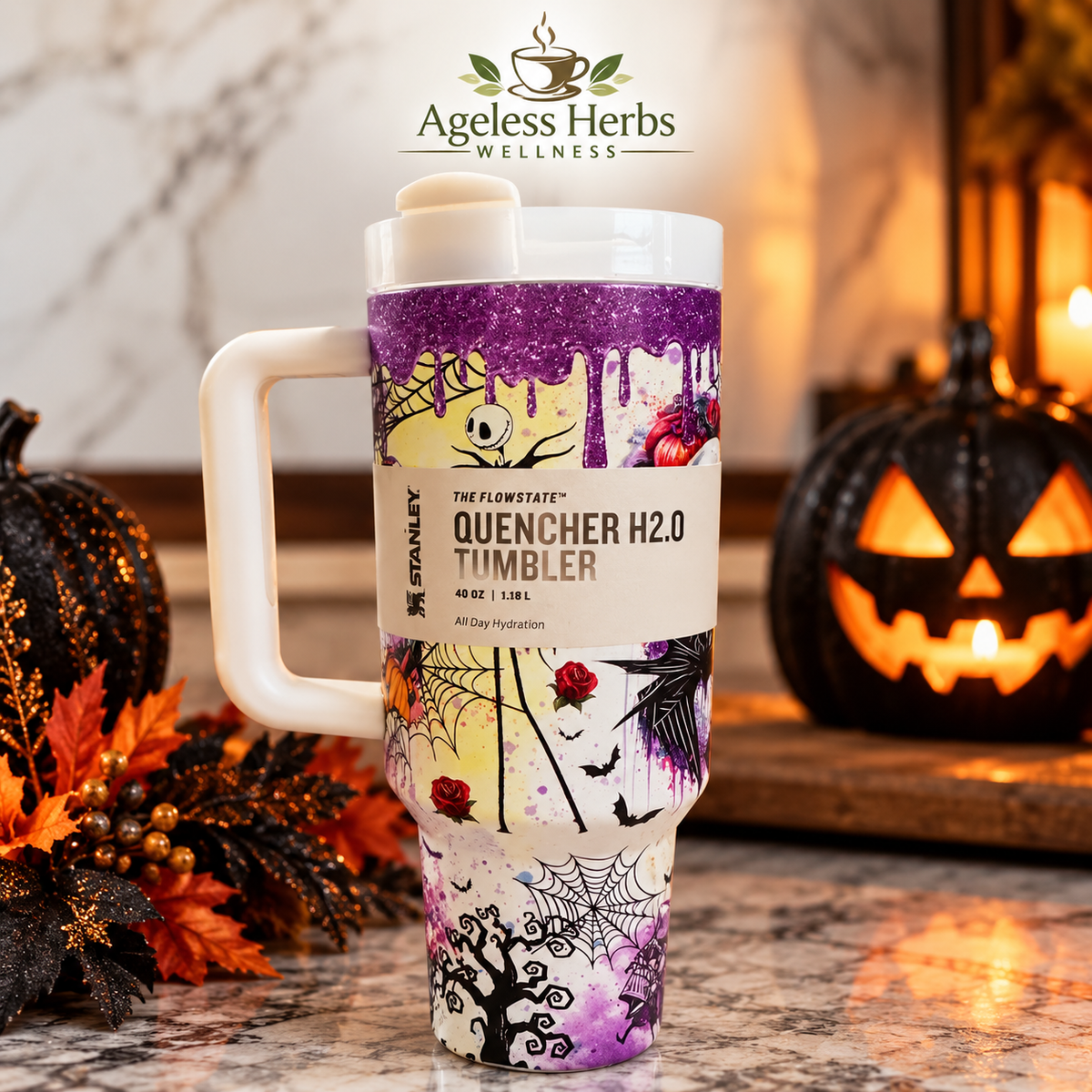 Halloween Stanley Tumbler, Free Gift