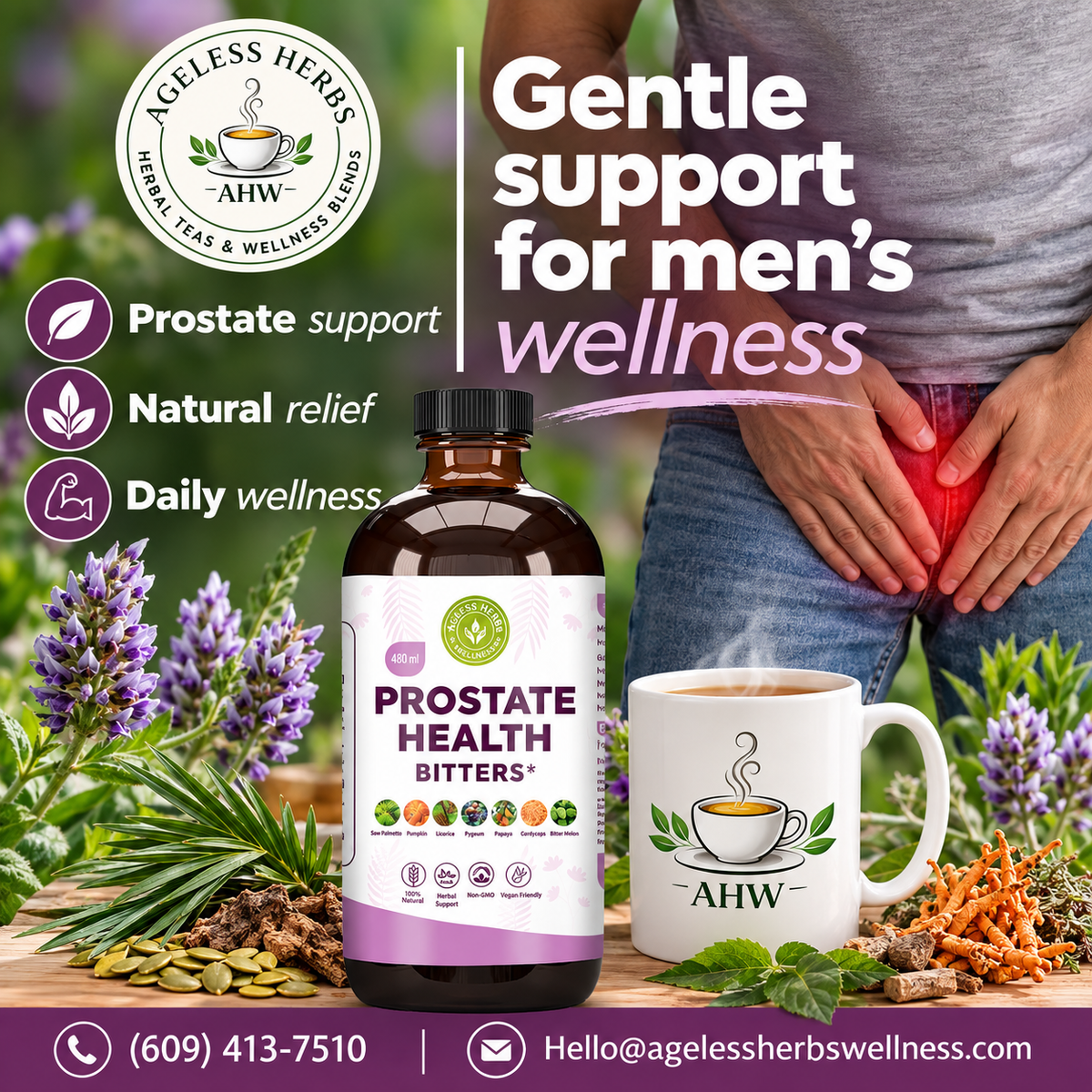 Prostate Health Bitters – Herbal Wellness Tonic