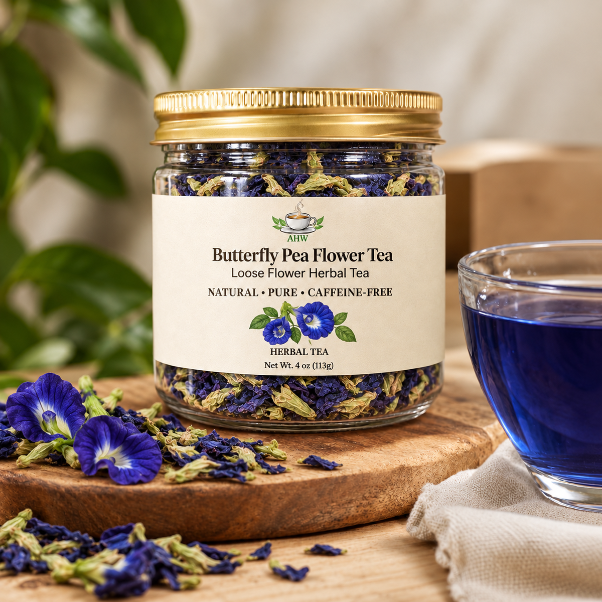 Butterfly Pea Flower Tea | Naturally Blue & Caffeine-Free