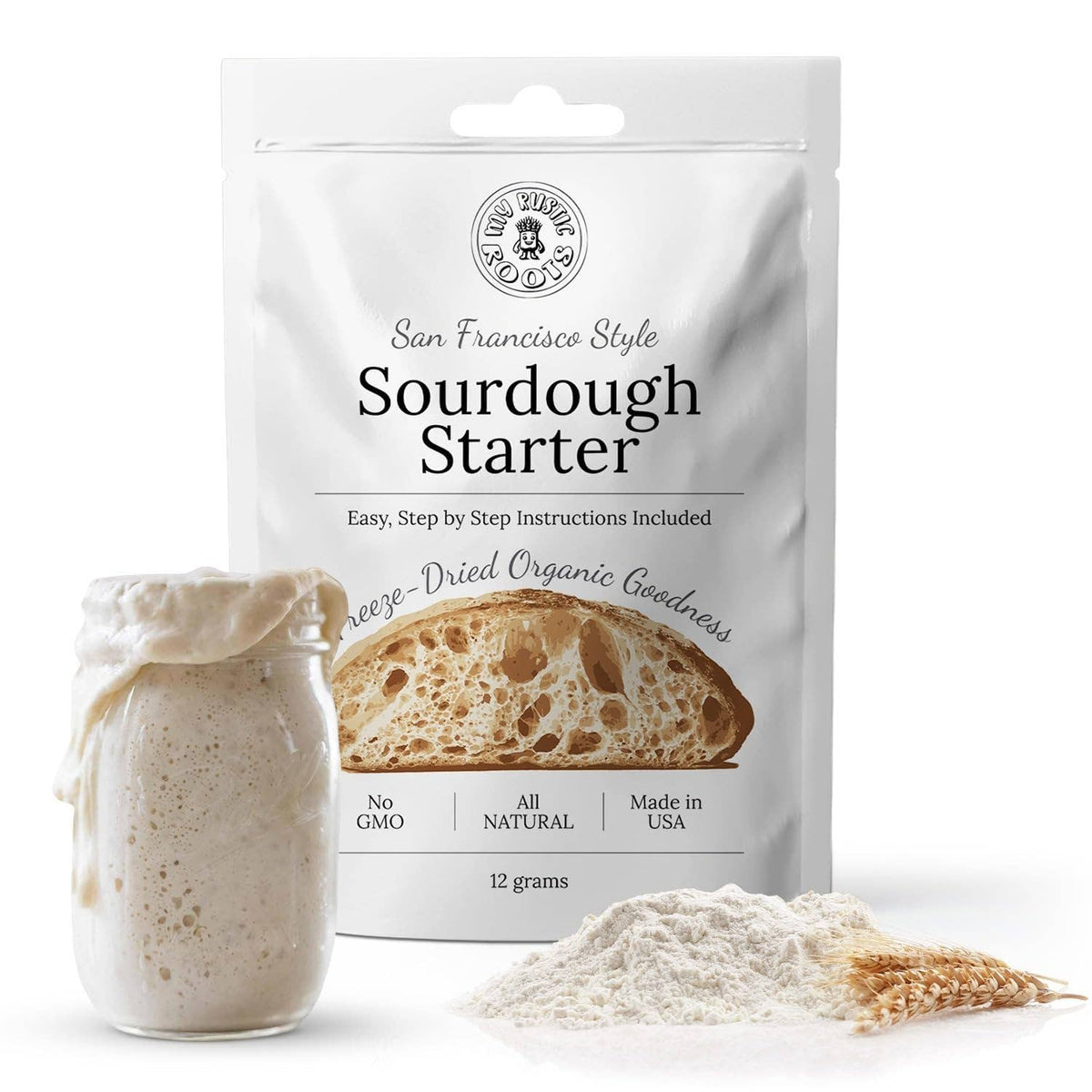 Organic White Sourdough Starter Culture, 12 g