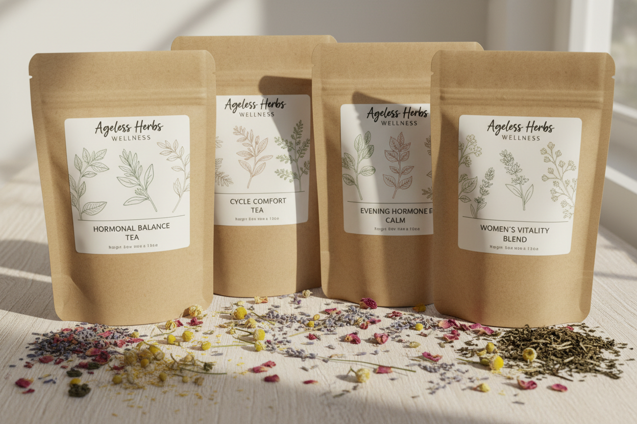 Ageless Herbs Wellness Hormone Tea Collection