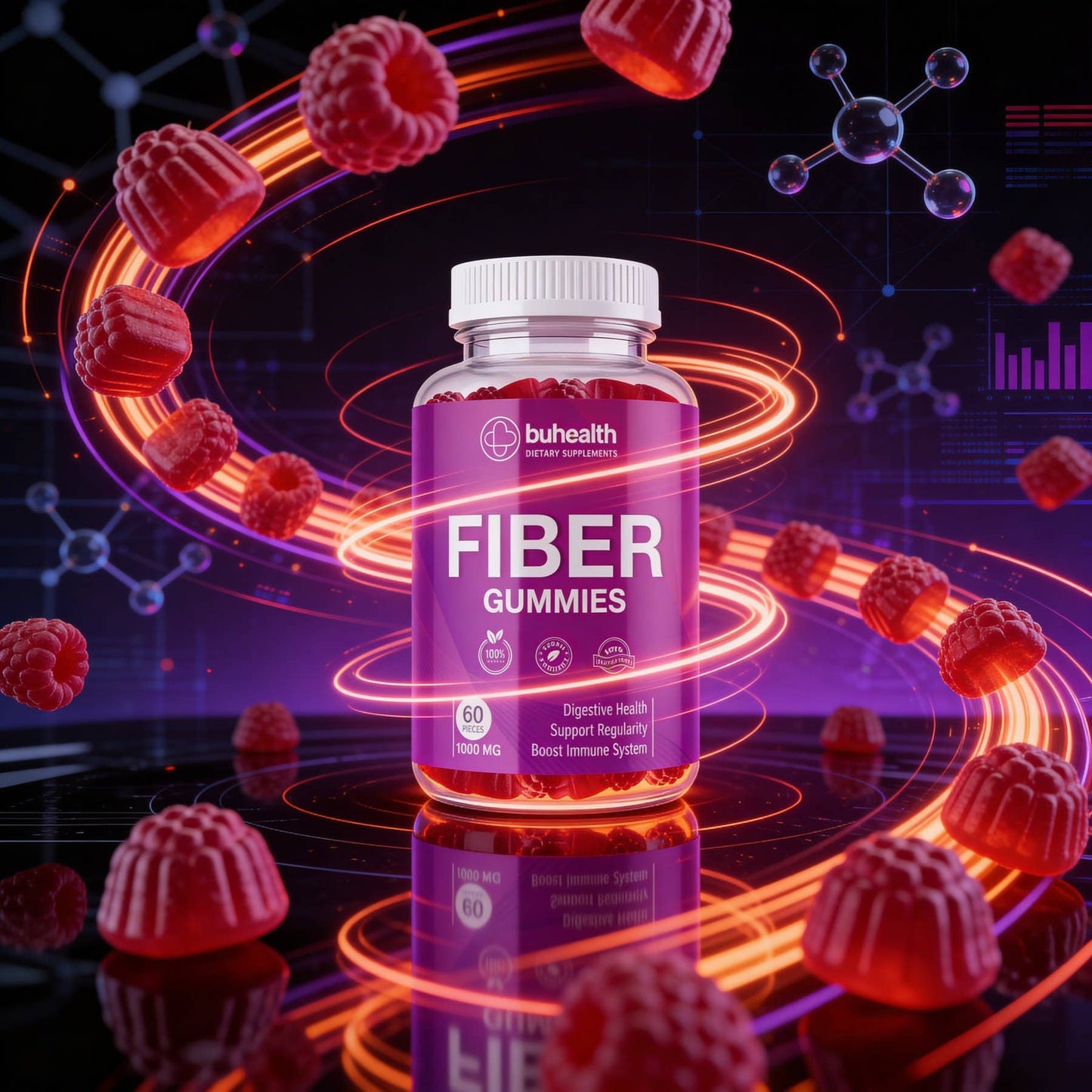 Fiber Gummies – Digestive & Regularity Support