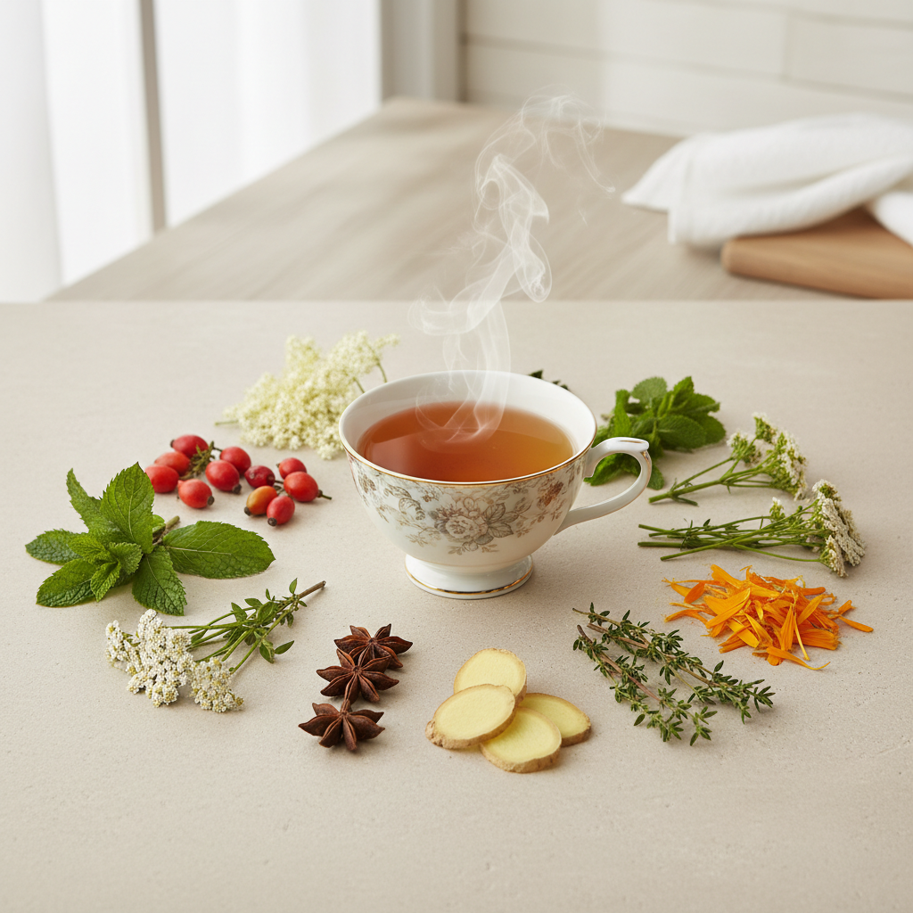 Cold Season Comfort Tea botanicals