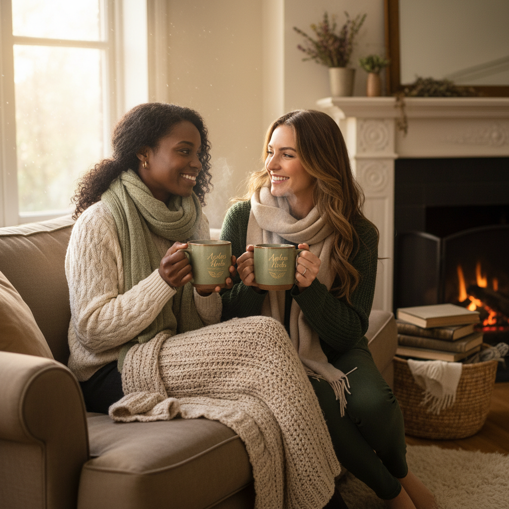 Cold Season Comfort Tea with two women