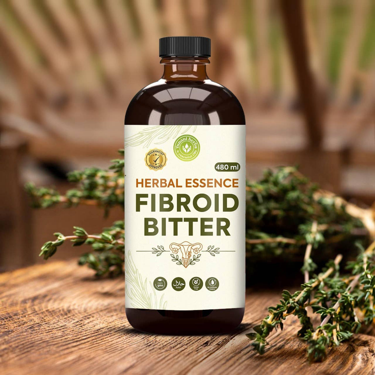 Fibroid Bitters – Women’s Herbal Wellness Tonic 480 mL
 