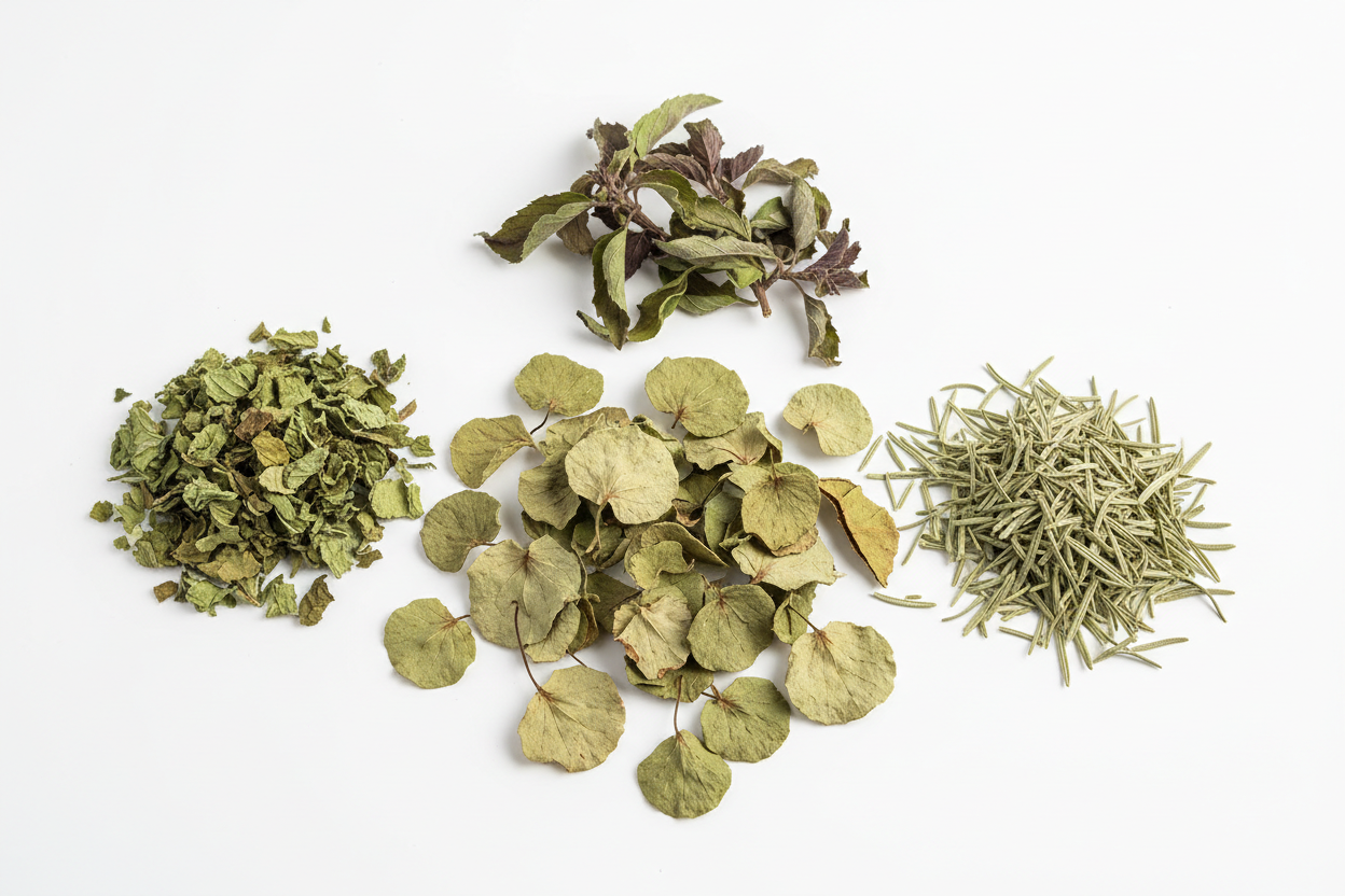 Mental Clarity herbal tea blend with gotu kola and holy basil for focus